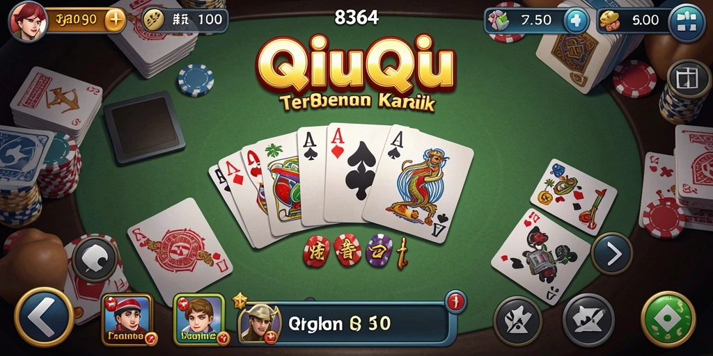 Tampilan seru dari gameplay QiuQiu di 8364