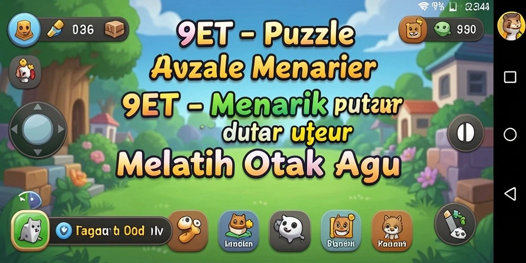 Tampilan gameplay menantang dari 9ET dengan berbagai teka-teki.