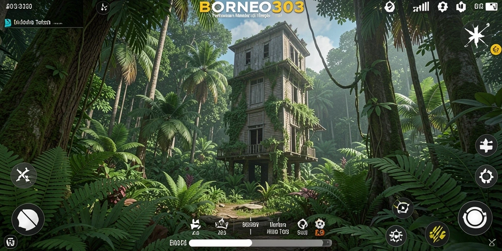 Tangkapan layar gameplay BORNEO303 menampilkan aksi menara pertahanan yang mendebarkan.