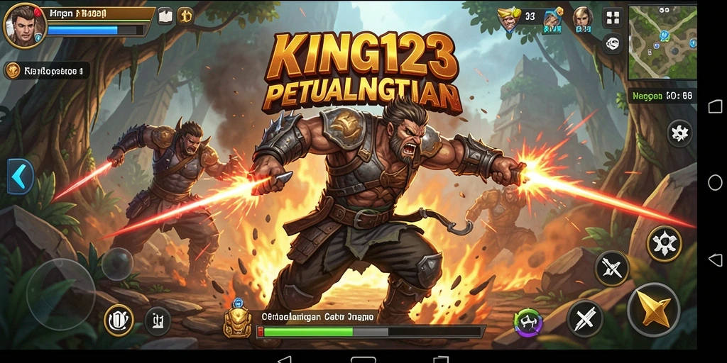 Tangkapan layar KING123 menampilkan aksi seru dalam gameplay.