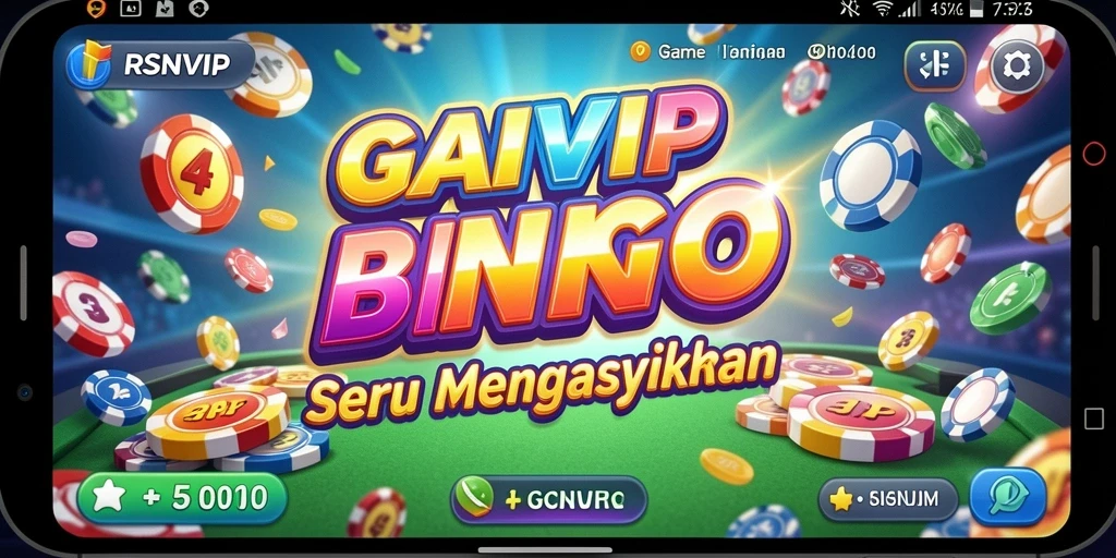 Tampilan gameplay RSNVIP yang mengasyikkan dengan fitur Bingo.